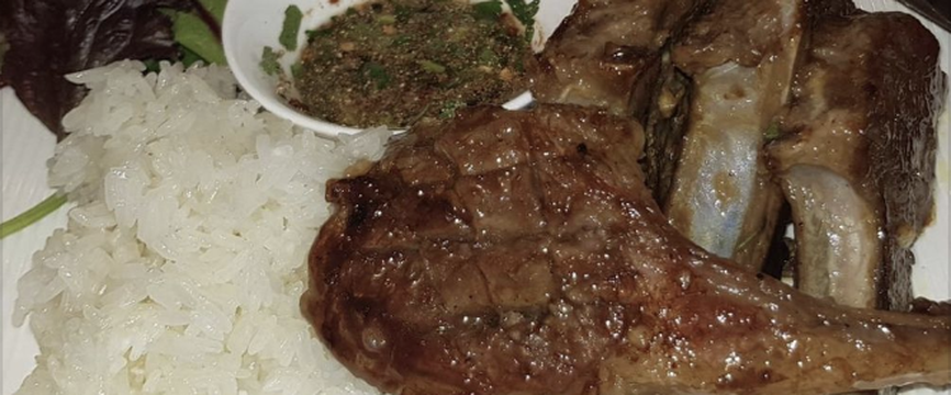 B.B.Q Lamb Cuttet ( Thai Marinate Sauce)