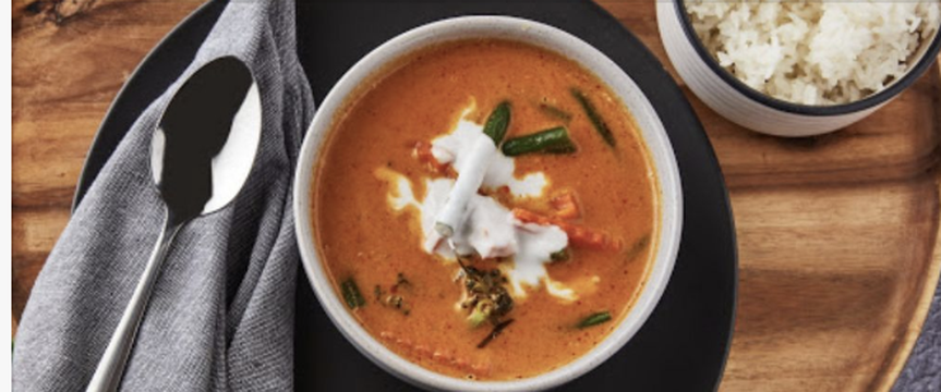 Vegan Panang Curry with mixed Vegies