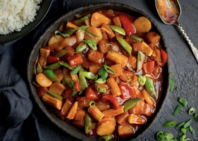 Vegan Stir Fry with Sweet n Sour