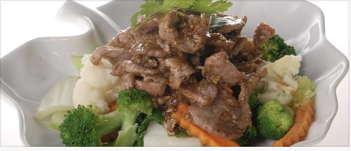 Stir fried with garlic and pepper